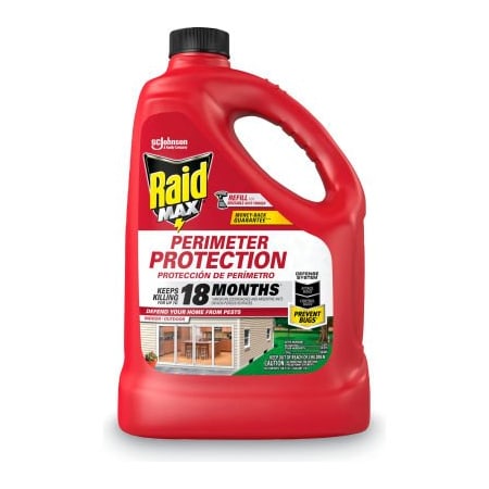 United Stationers Supply Raid, MAX Perimeter Protection, 128 oz Bottle Refill, 4/Carton SJN316225